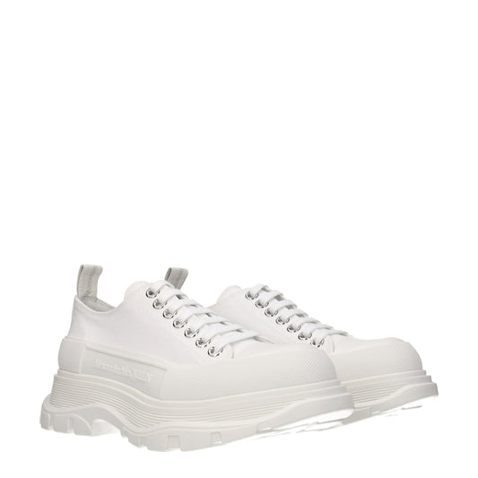 Alexander McQueen Sneakers Men Fabric White