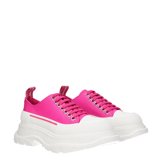 Alexander McQueen Sneakers Women Leather Fuchsia/Magenta