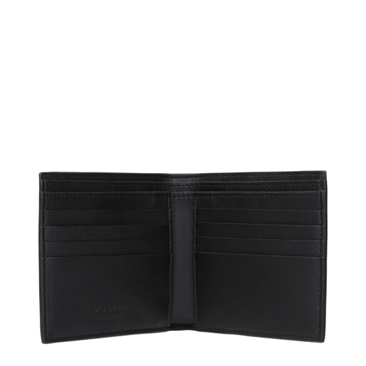 Alexander McQueen Wallets Men Leather Black
