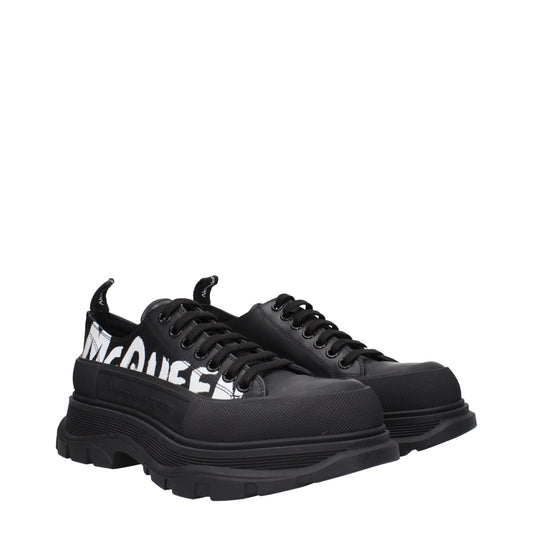 Alexander McQueen Sneakers Men Leather Black/White
