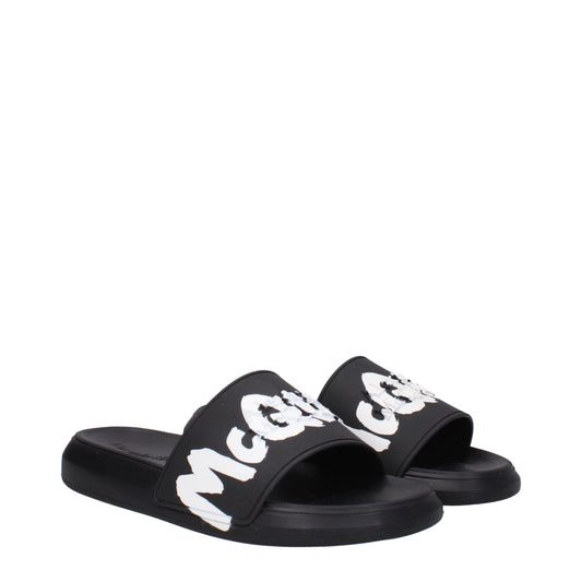 Alexander McQueen Slippers and Clogs Women Rubber Black/White