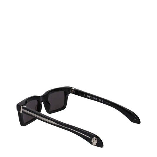 Alexander McQueen Sunglasses Men Acetate Black