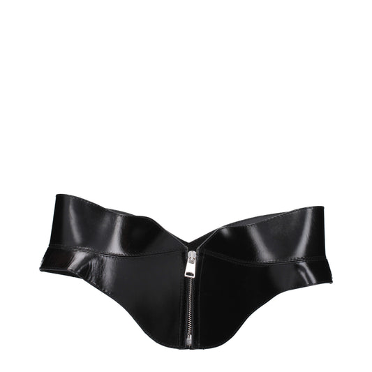 Alexander McQueen Belts Women Leather Black