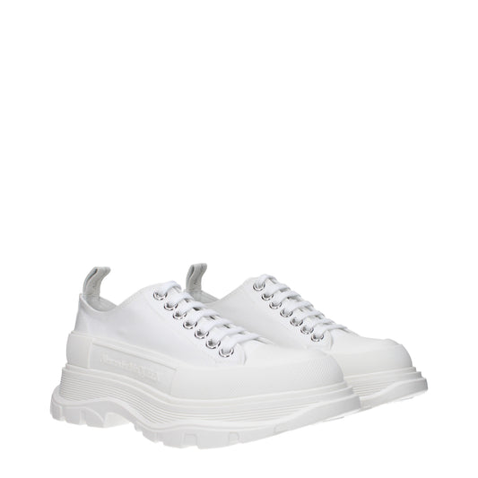 Alexander McQueen Sneakers Women Fabric White