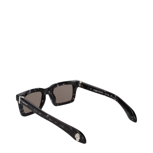 Alexander McQueen Sunglasses Men Acetate Black/Grey