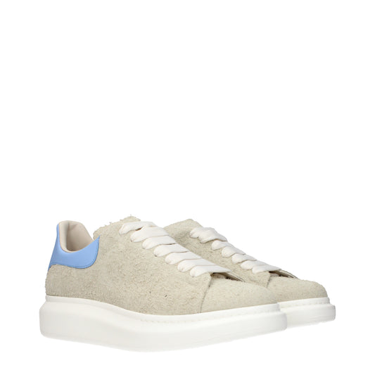 Alexander McQueen Sneakers Men Suede Beige/Sky