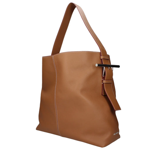 Alexander McQueen Shoulder Bags Women Leather Brown