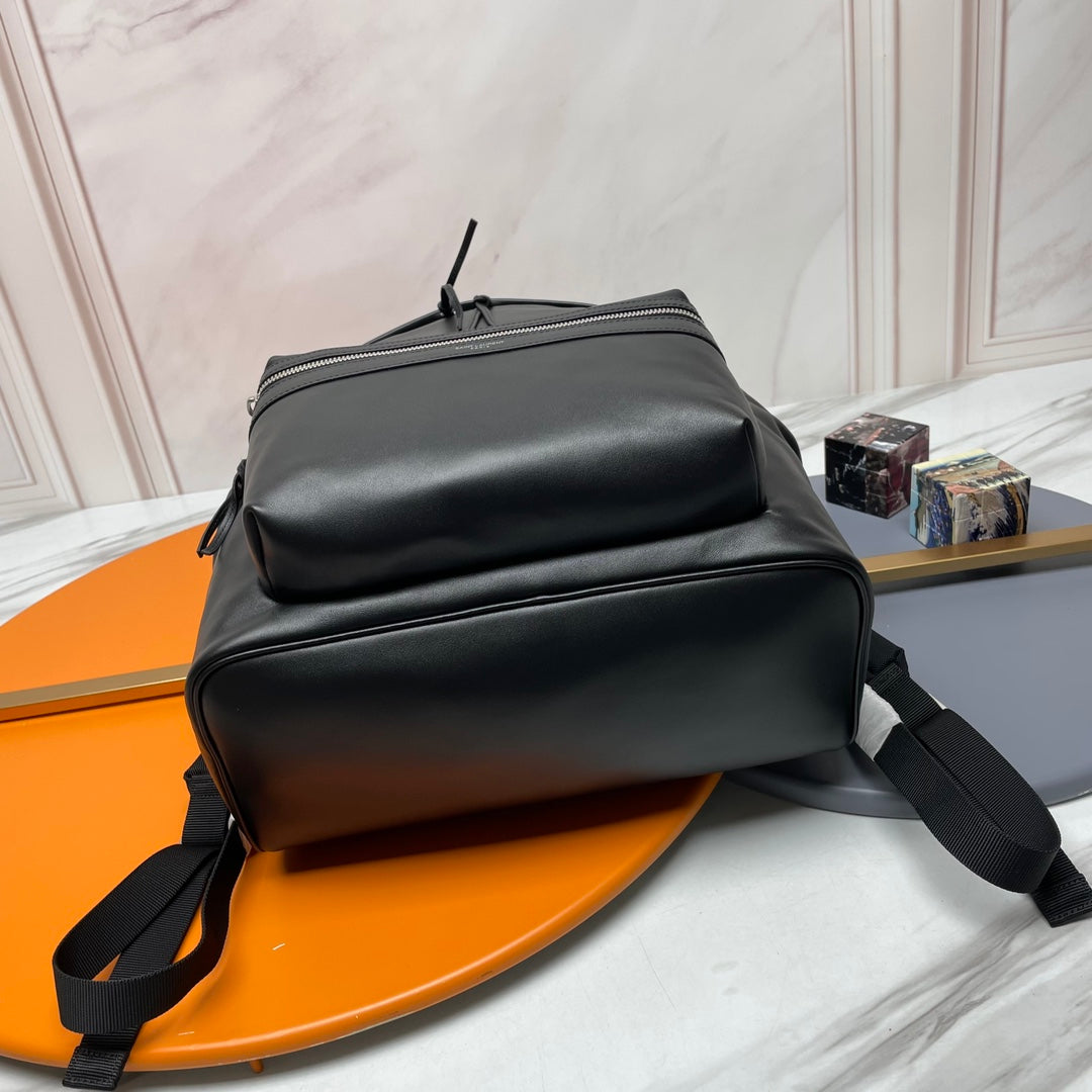 YSL City Backpack 38 Black in Cowhide 285763