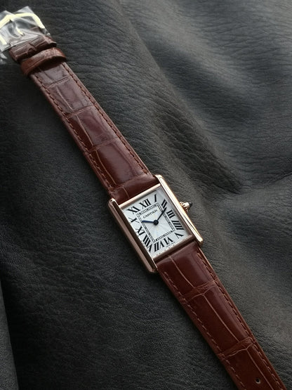 TANK MUST PINK GOLD BURGUNDY LEATHER
