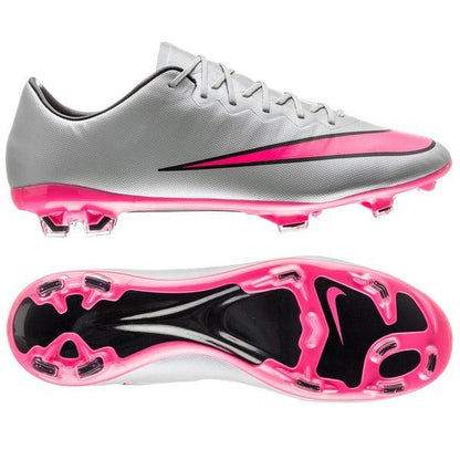 Vapor 10 Elite FG Grey/Pink