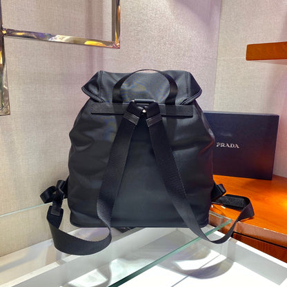 Prada 2026 Backpack 30cm Black Re-Nylon