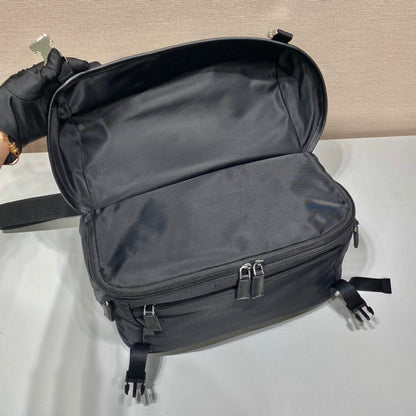Prada Mini Messenger Bag 32cm Black Re-Nylon Leather