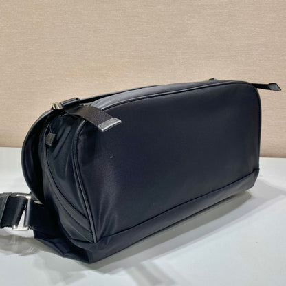Prada Mini Messenger Bag 32cm Black Re-Nylon Leather