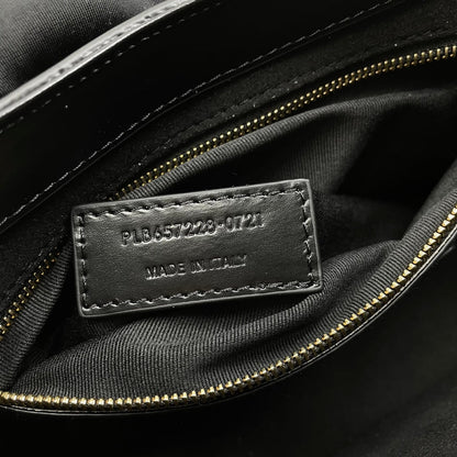 YSL Le 5 À 7 Hobo Bag 25cm Black with Gold hardware in Cowhide 285549