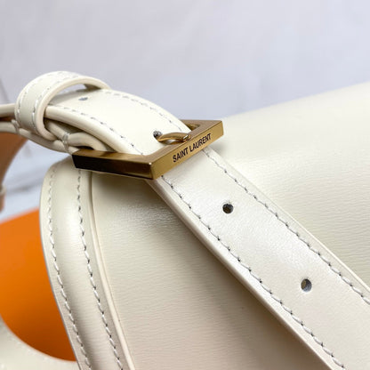 YSL Solferino Small Satchel Bag White Calfskin 285573