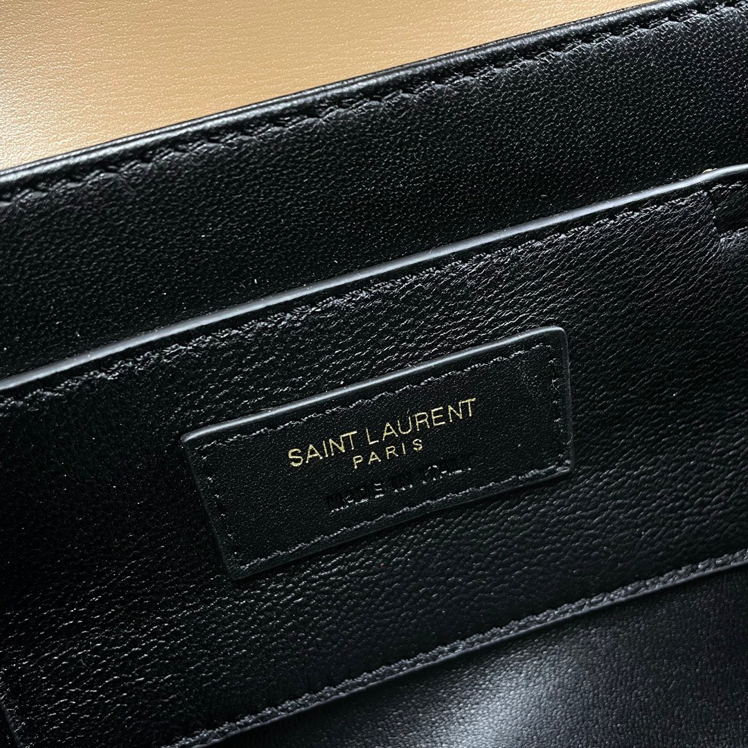 YSL Solferino Small Satchel Bag Deep Beige Calfskin 285579
