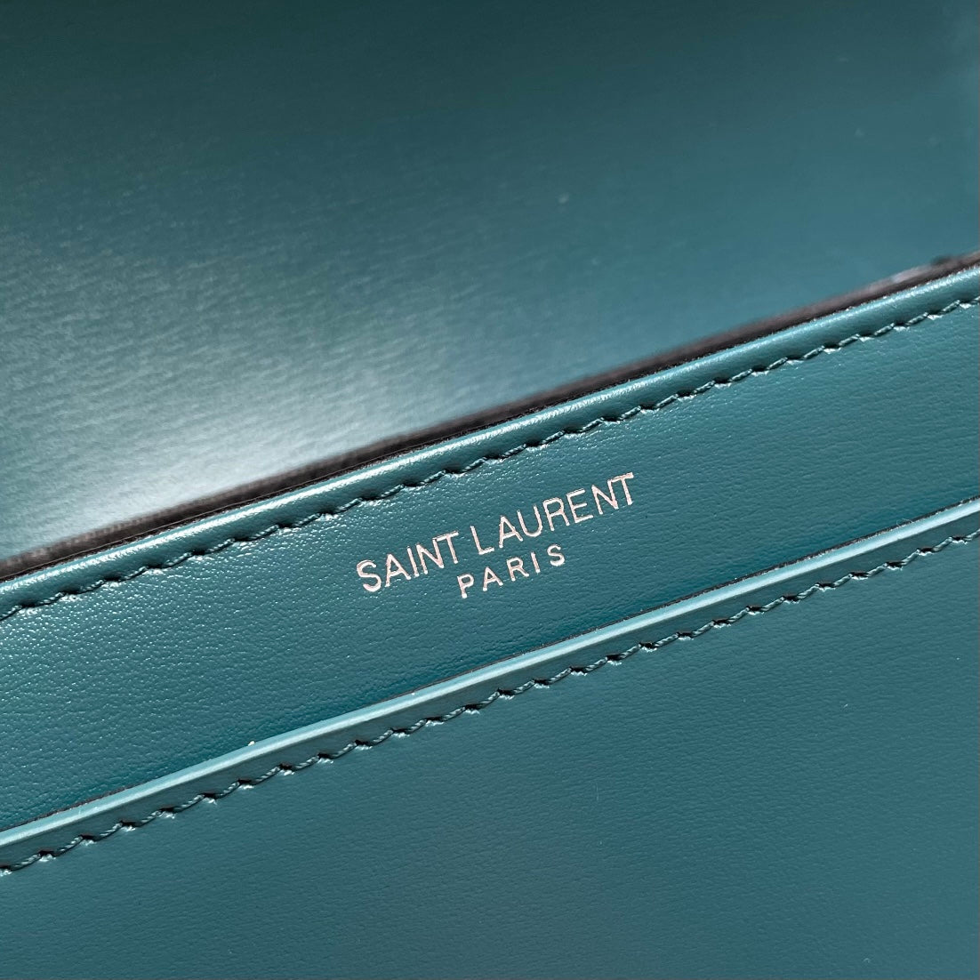 YSL Solferino Mini Satchel Bag Teal Blue Calfskin 285594