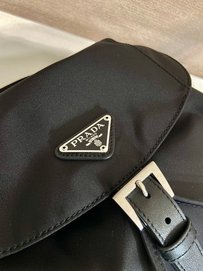 Prada 2026 Backpack 27cm Black Re-Nylon