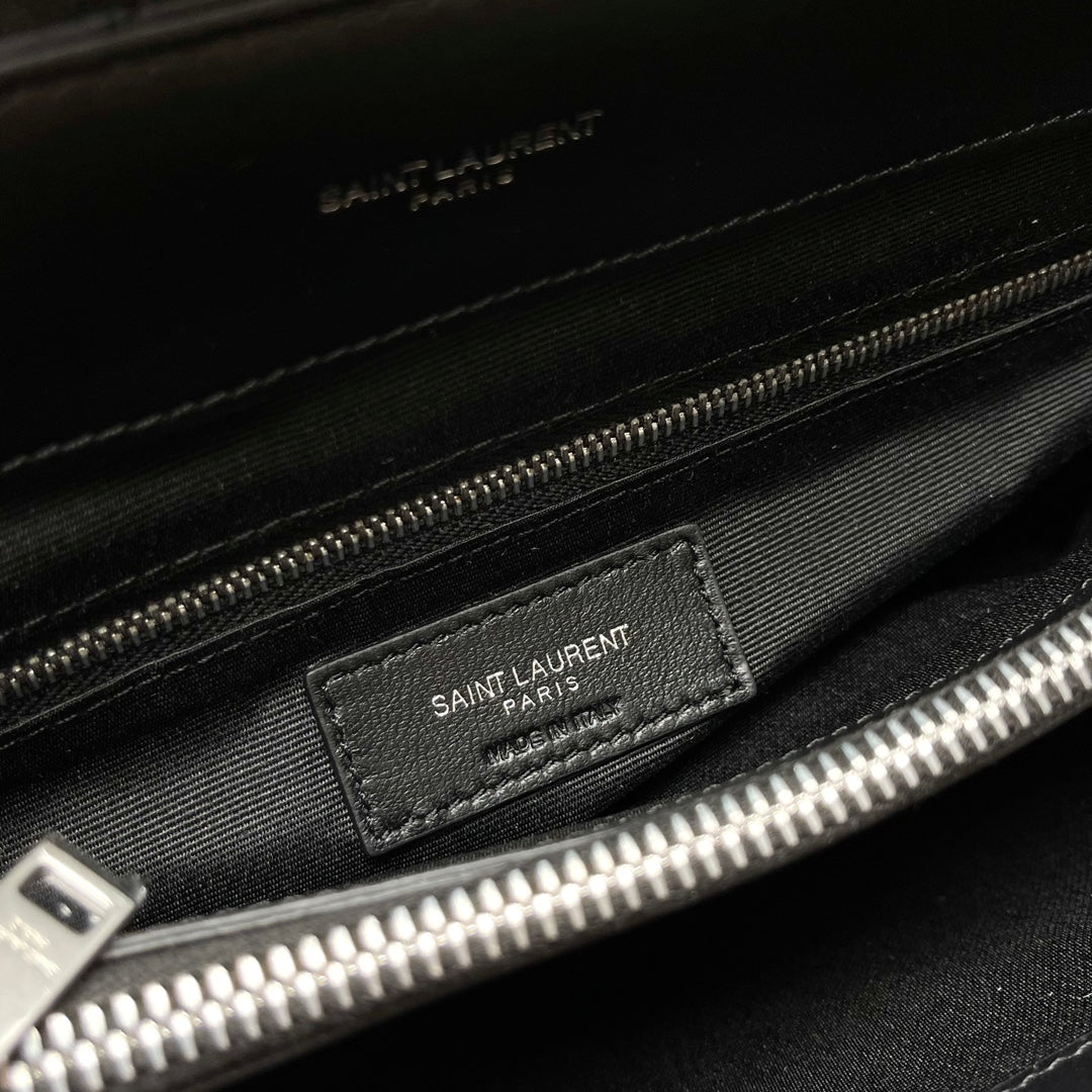 YSL Large Loulou Bag 33cm Black Lambskin SHW