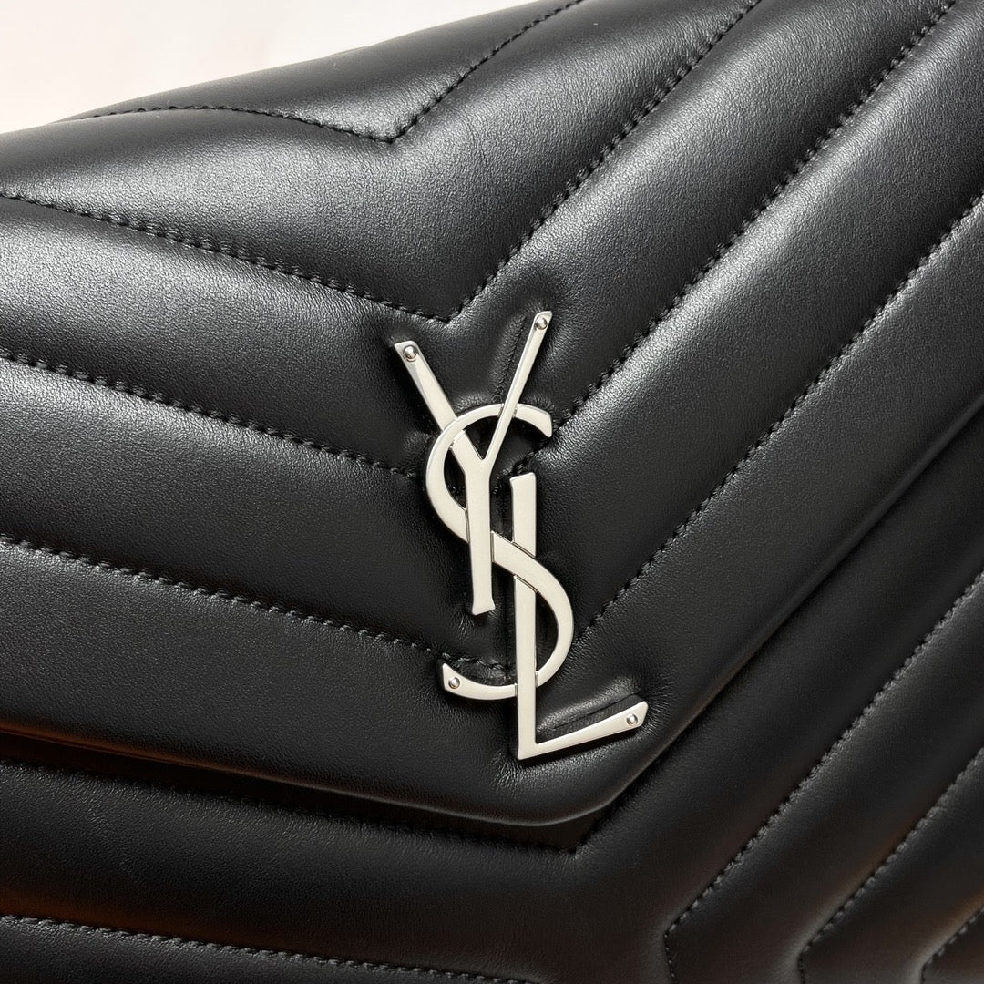YSL Large Loulou Bag 33cm Black Lambskin SHW