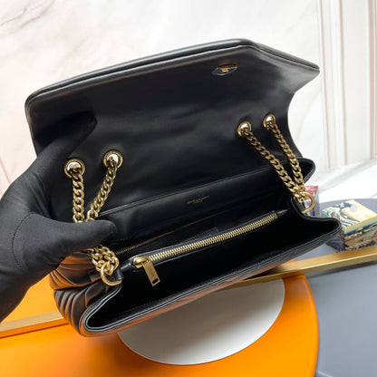 YSL Large Loulou Bag 33cm Black Lambskin GHW