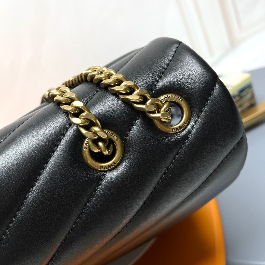YSL Large Loulou Bag 33cm Black Lambskin GHW