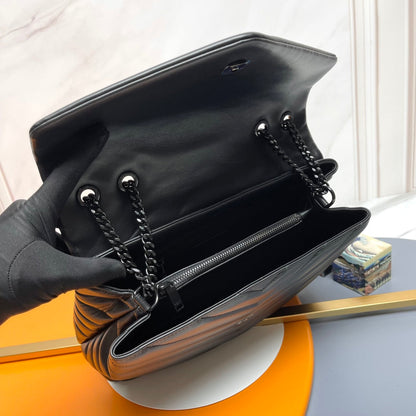 YSL Large Loulou Bag 33cm Full Black Lambskin