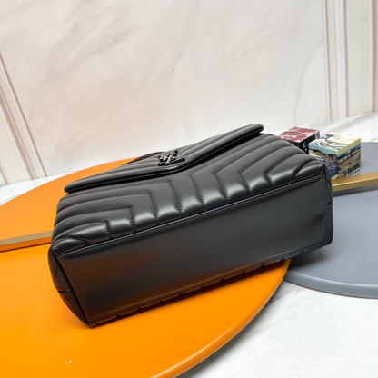 YSL Large Loulou Bag 33cm Full Black Lambskin