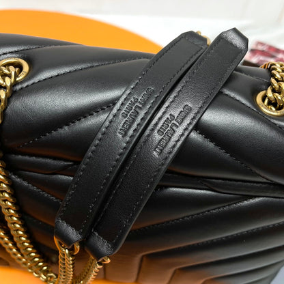 YSL Small Loulou Bag 23cm Black Lambskin GHW