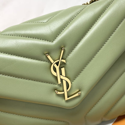 YSL Small Loulou Bag 23cm Olive Lambskin