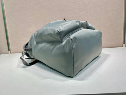 Triangle Logo Backpack 45 In Ash Gray Re-Nylon