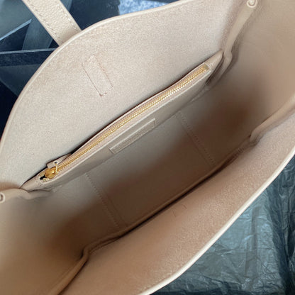 le 5a7 small 23cm dark beige calfskin