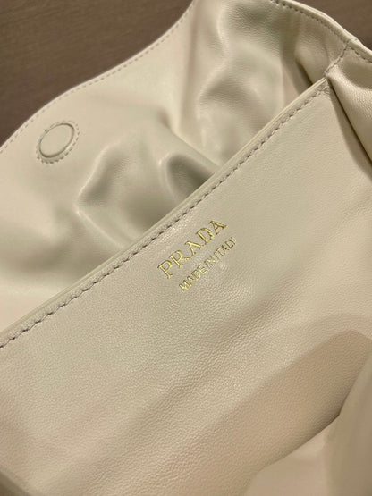 Prada Small Dada 25cm Ivory Nappa Leather