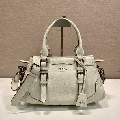 Prada Large Tote Bag 35cm Ivory Leather