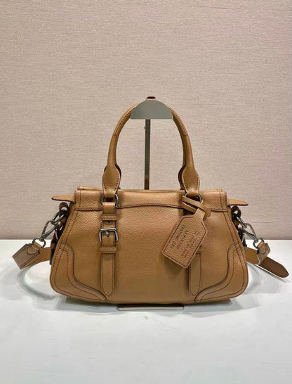 Prada Large Tote Bag 35cm Camel Leather