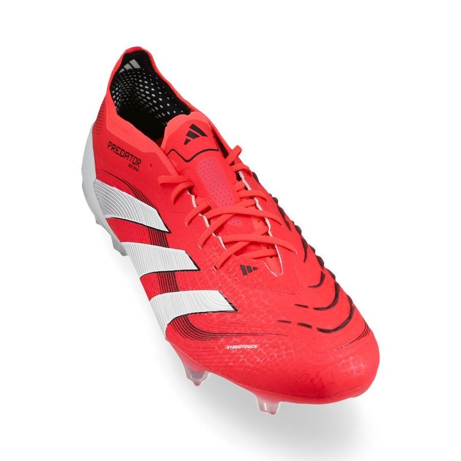 Predator Elite FG Laces Red/White