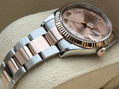 Rolex Datejust 36mm Stainless Steel and Rose Gold Rose VI IX Roman Oyster