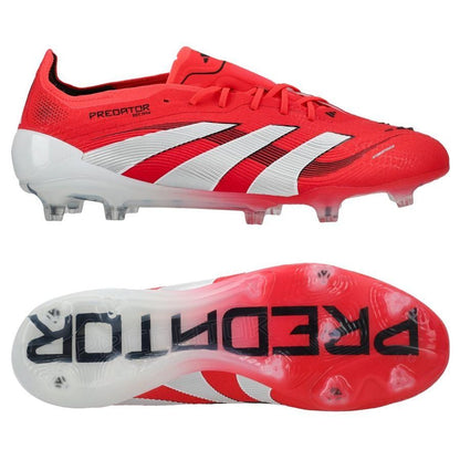 Predator Elite FG Laces Red/White