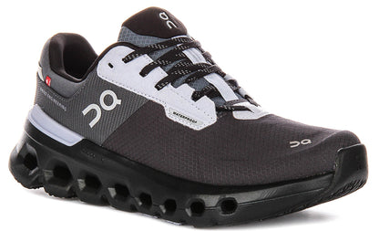 On Running Cloudrunner 2 Waterproof In Black Grey For Women