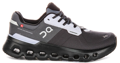 On Running Cloudrunner 2 Waterproof In Black Grey For Women