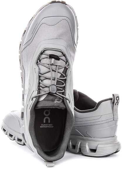 On Running Cloud 6 Geo Waterproof In Grey For Men