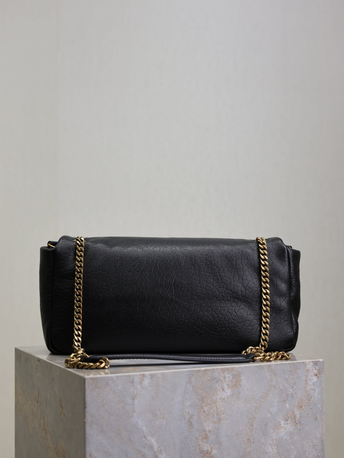 YSL Calypso Bag 30cm Black Lambskin With Gold Hardware