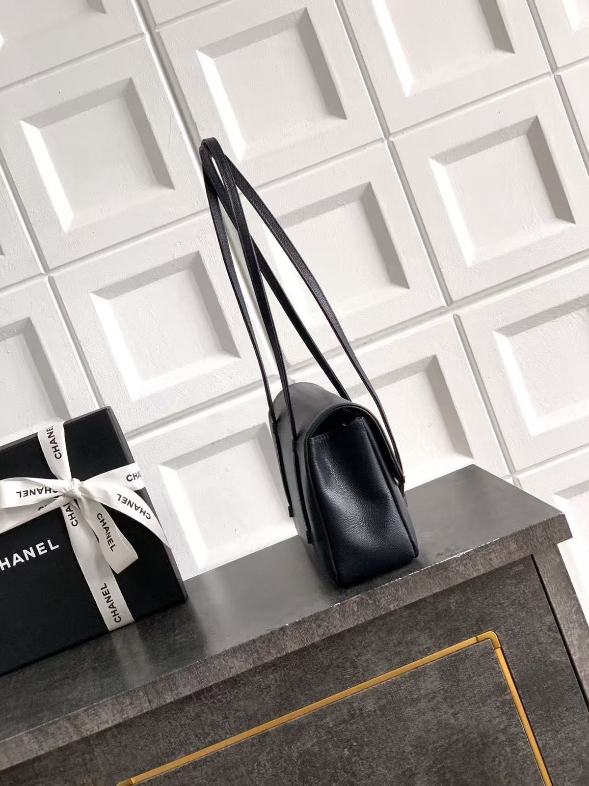 Chanel 2026 Bag 22cm Grained Shiny Calfskin