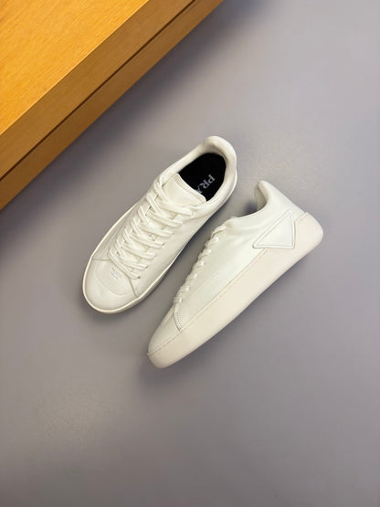Prada Court Sneakers White Leather