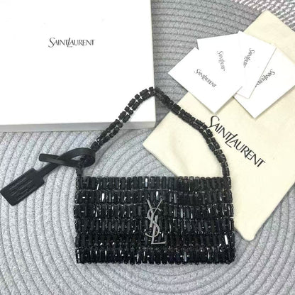 YSL 2026 Evening Bag 18cm Crystal