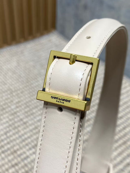 YSL Le 5 À 7 Hobo Bag 25cm Off White Cowhide