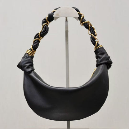 YSL Amalia Hobo Black Lambskin
