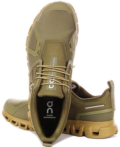 On Running Cloud 6 Waterproof In Olive For Men