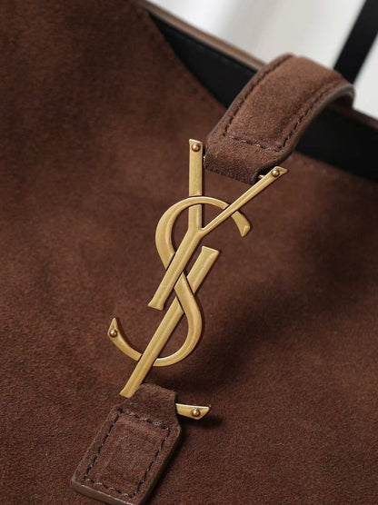 YSL Le 5 À 7 Bea Bag Coffee Suede