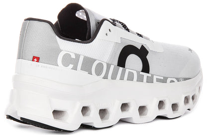 On Running Cloudmonster In White Black For Men